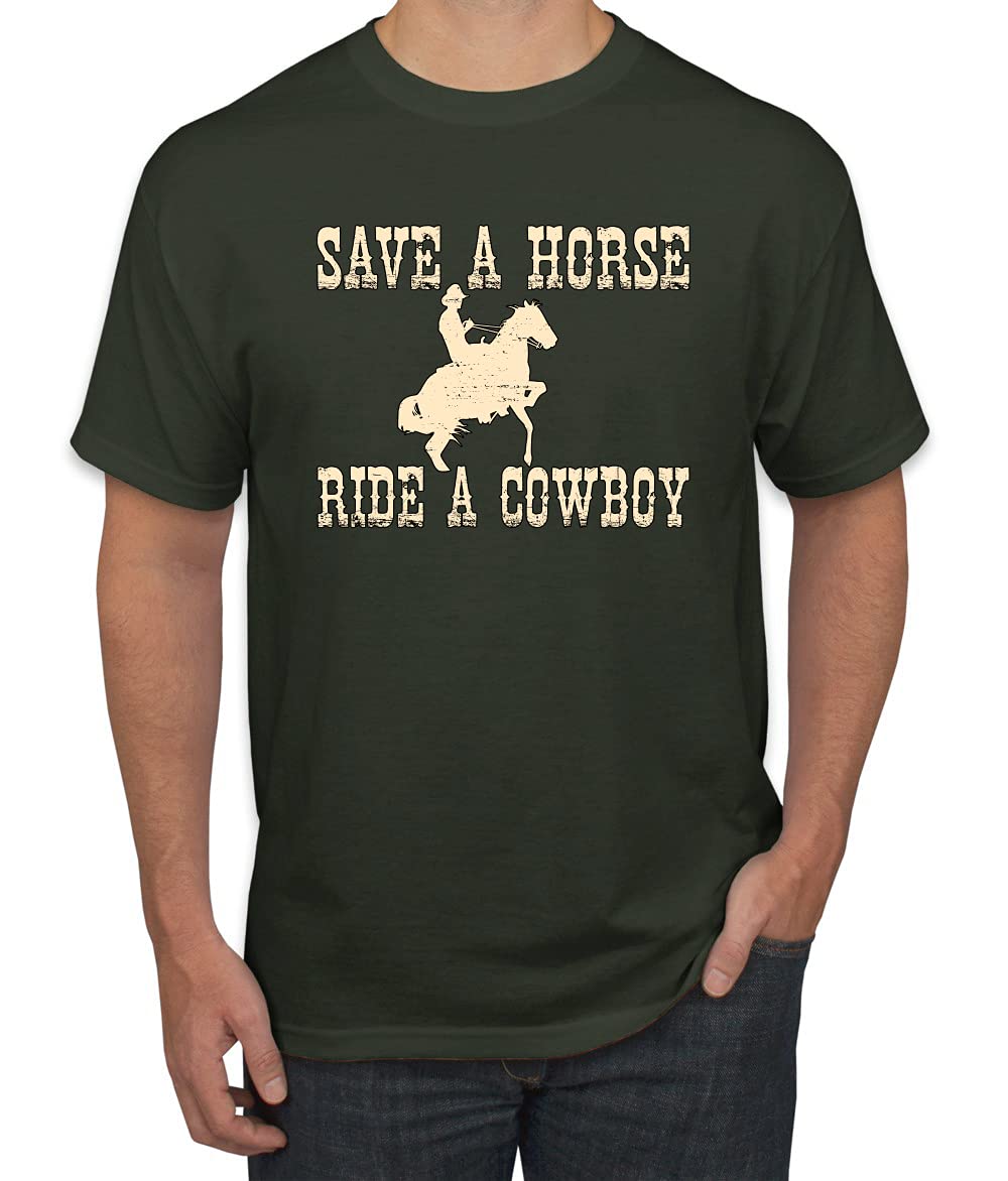 Save A Horse Ride A Cowboy Pop Culture Men's Graphic T-Shirt