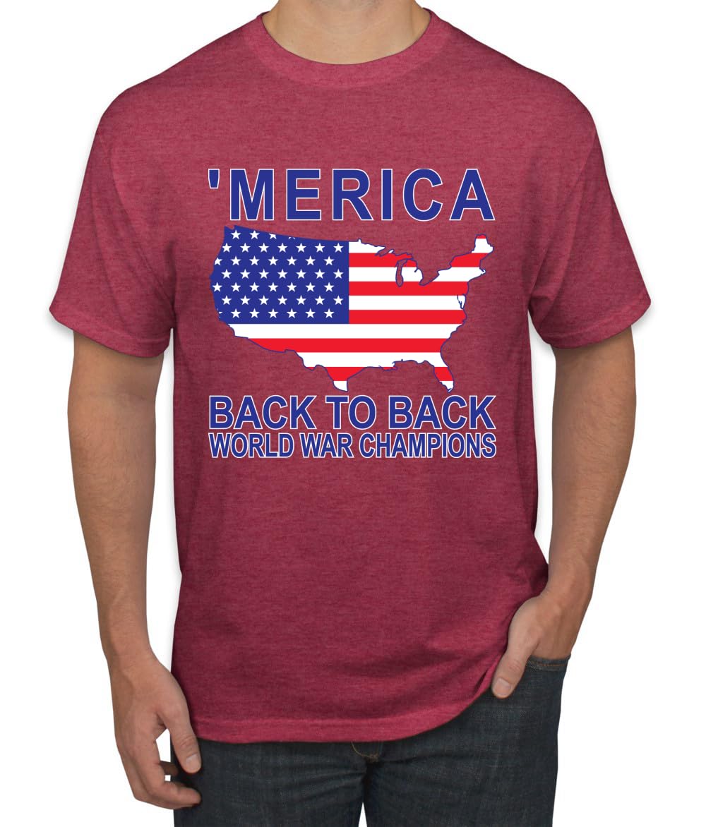Back to Back World War Champs Pro USA American Pride Men's T-Shirt
