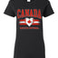 Flag Heart Soccer Fan | Women's Novelty Shirt | Game Day Gift for Her T-Shirt