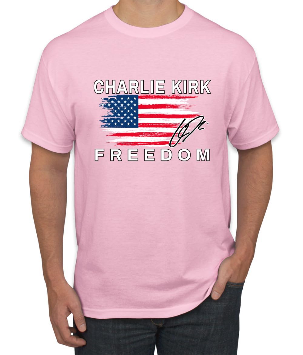 Freedom Shirt Red White and Blue USA Flag Tee, Patriotism American Pride Men's T-Shirt