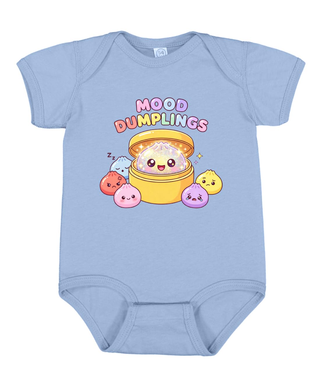 Mood Dumplings Kawaii Cute Dim Sum Emotional Dumpling Anime Food Lover Pop Culture Baby Creeper Boys Girls Infant Bodysuit