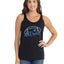 Football Hometown Fan Heart Script Writing Sports Tri-Blend Racerback Tank Top