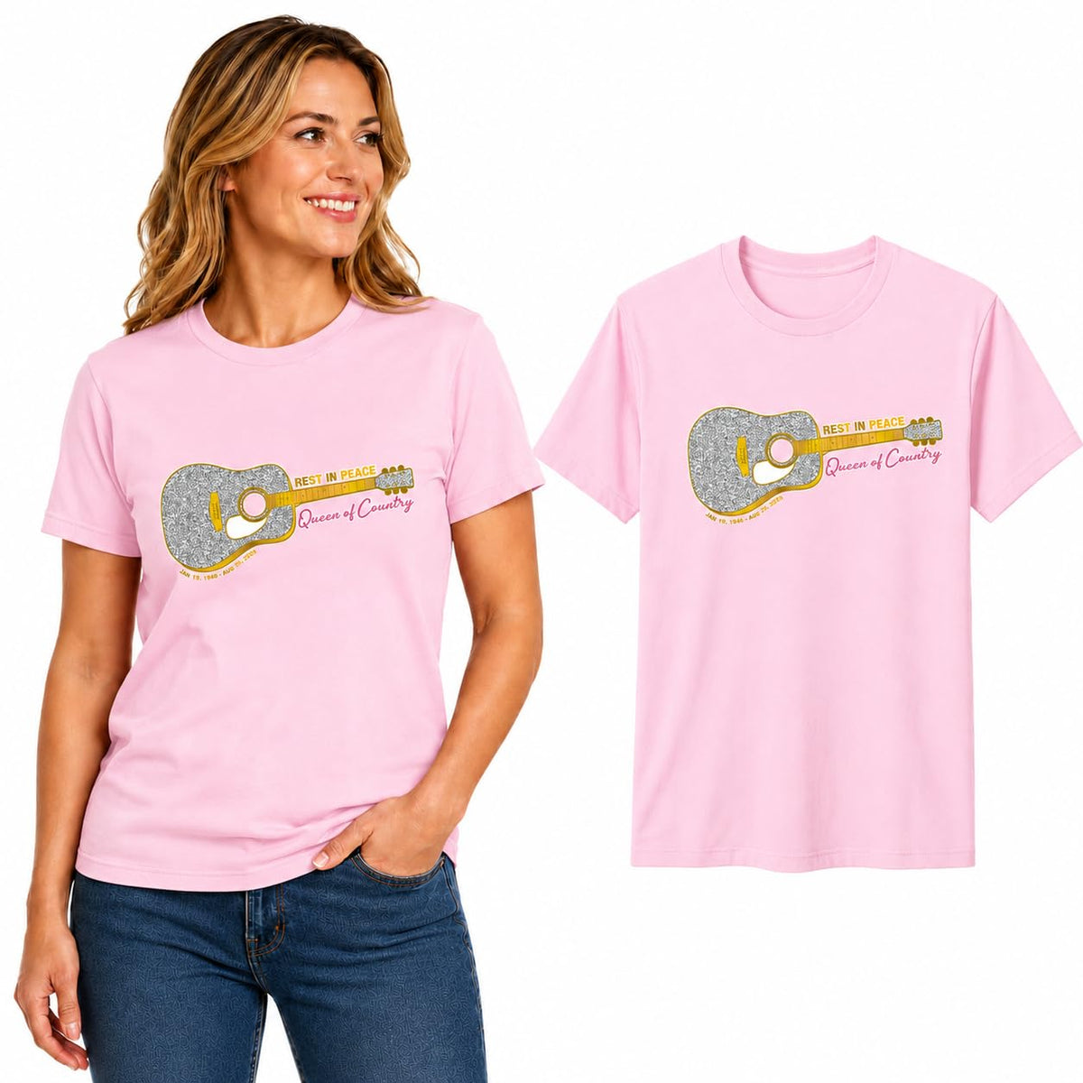 Queen of Country RIP Shirt Pop Culture Men's T-Shirt