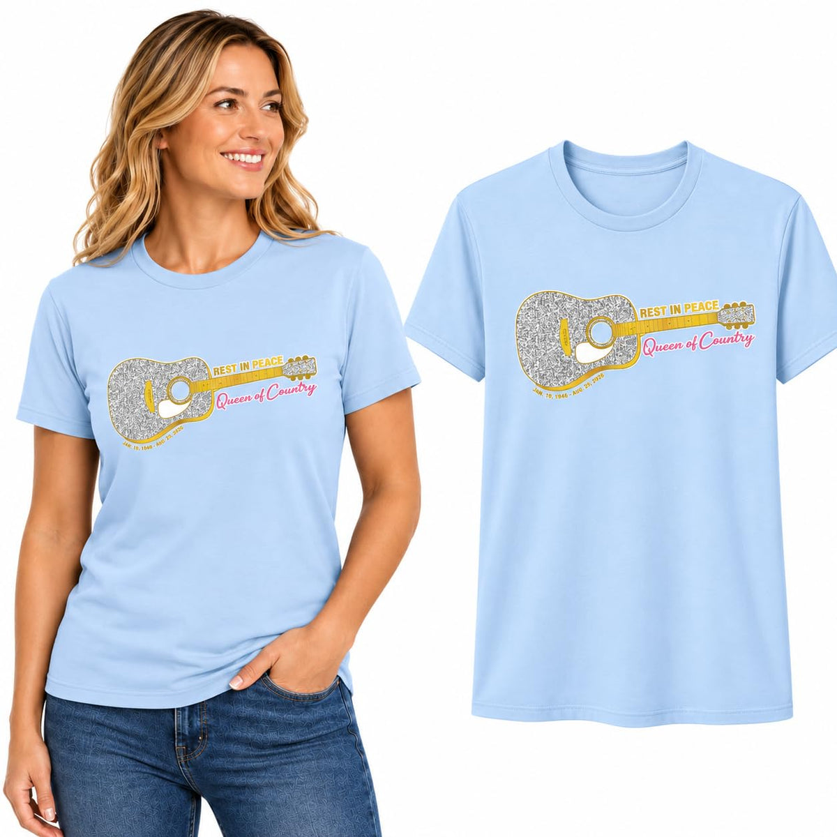 Queen of Country RIP Shirt Pop Culture Men's T-Shirt