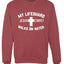 My Lifeguard Walks on Water Jesus Christ Bible Inspirational/Christian Unisex Crewneck Sweatshirt