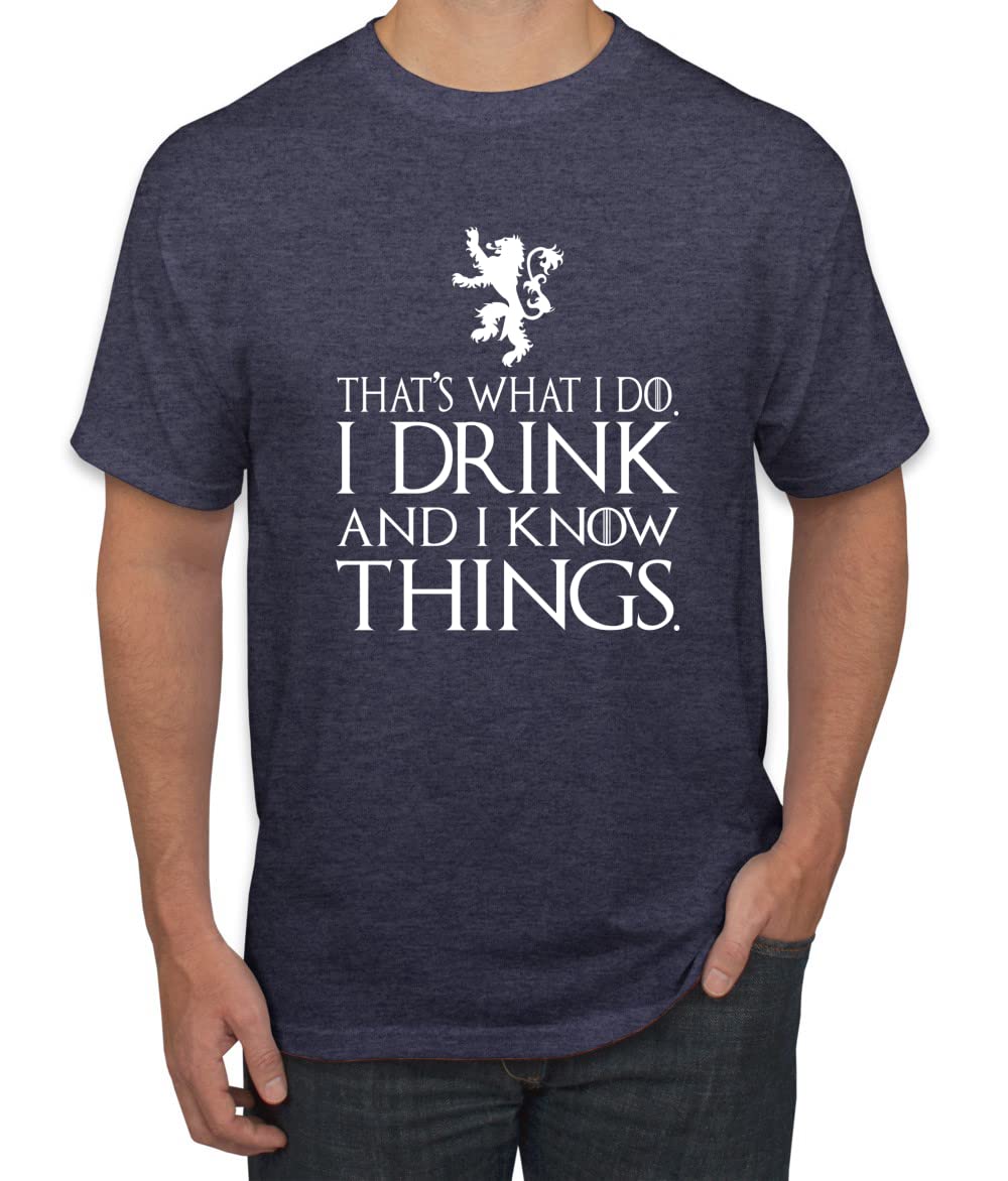 I Drink and I Know Things Tyrion GOT White Pop Culture Men's T-Shirt