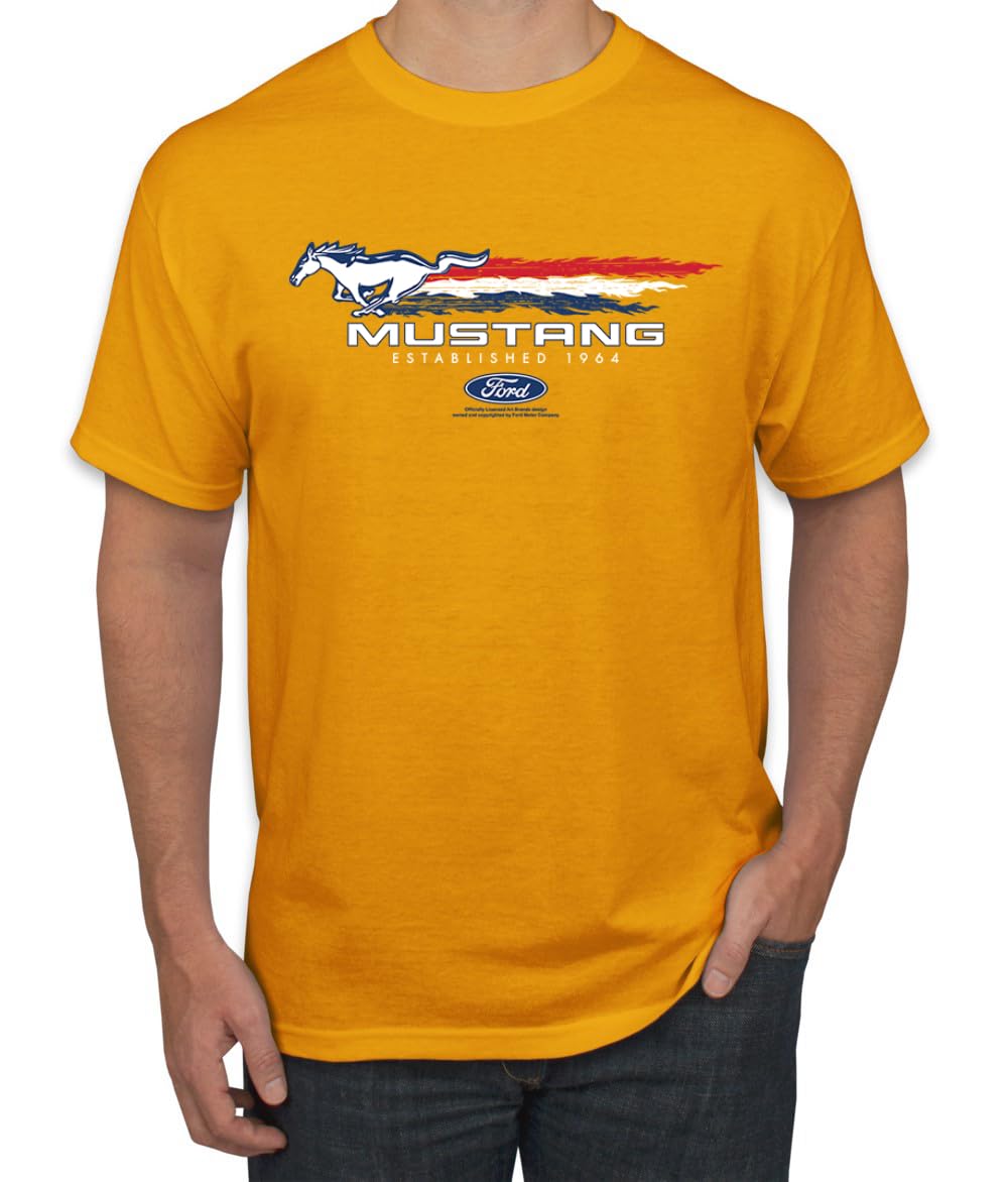Ford Mustang USA Pony Logo Est 1964 Classic Racing Logo Cars and Trucks Men's T-Shirt