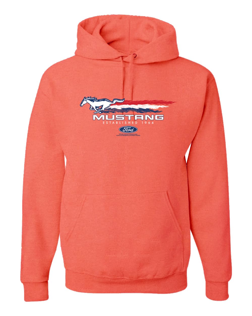 Ford Mustang USA Pony Logo Est 1964 Classic Racing Logo Cars and Trucks Unisex Hoodie