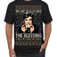 Funny Uncle Louis Classic Holiday 80s Xmas Movies Ugly Christmas Men's T-Shirt