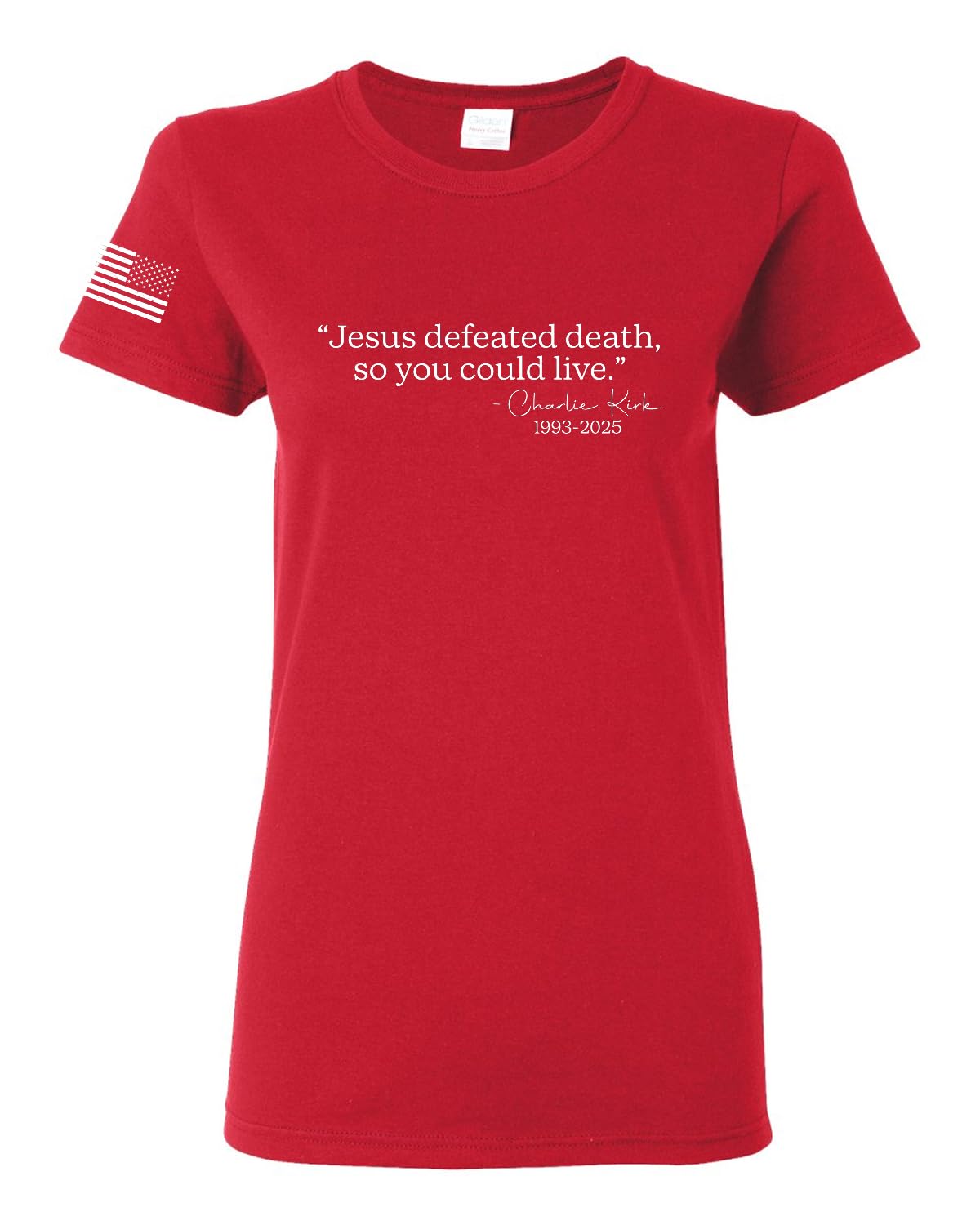 Freedom God Family Patriotism Shirt, Christian Conservative Tee for Women, Women's Graphic T-Shirt