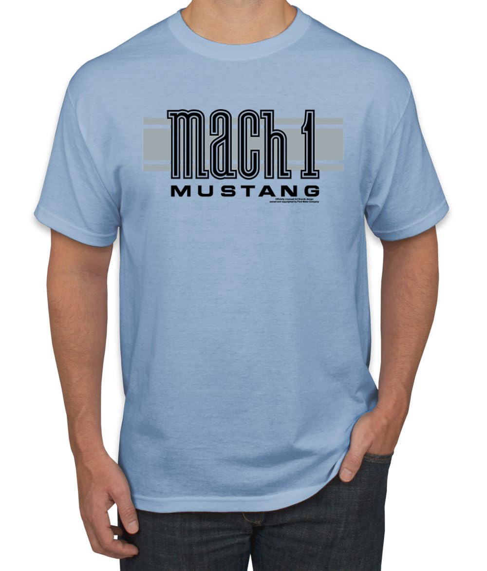 Mach 1 Ford Mustang Classic Racing Stripe Logo Cars and Trucks T-Shirt