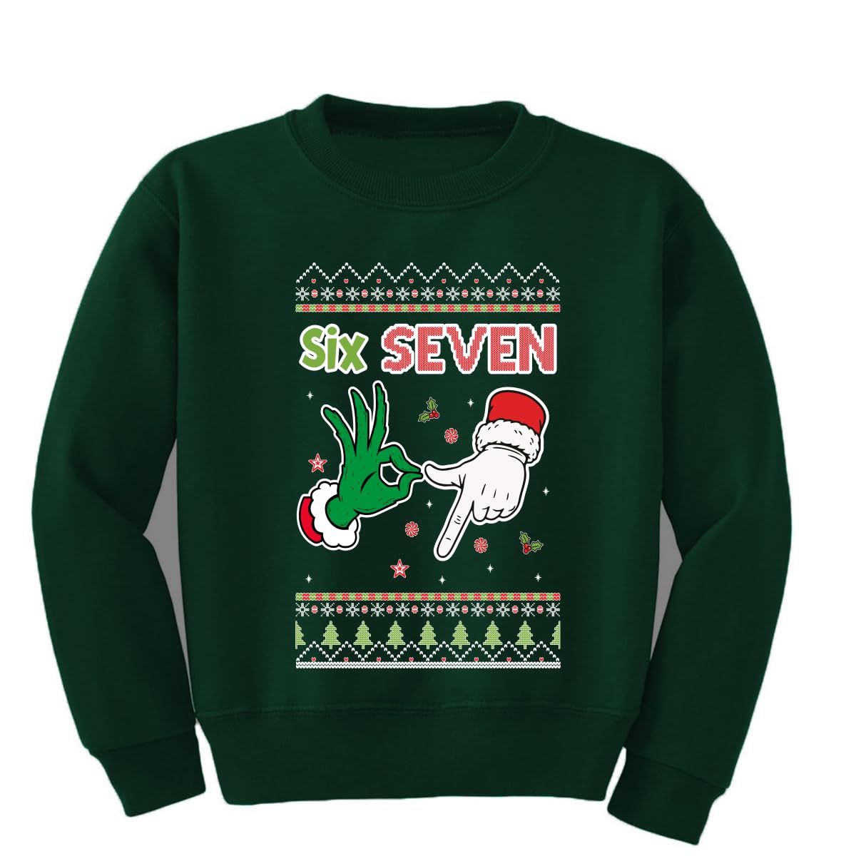 6 7 Numbers Six Seven Unisex Boys Girls Crewneck Sweatshirt