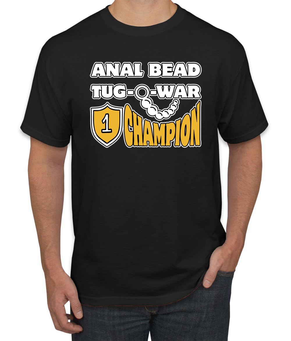 Anal Bead Tug O War Champion Funny Adult Humor Men's T-Shirt