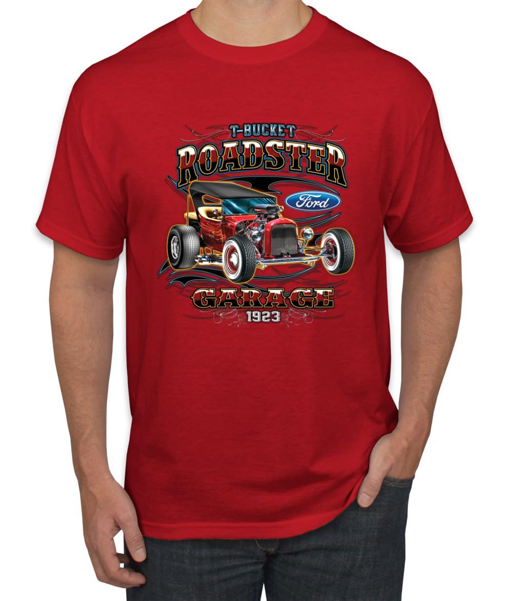 Ford Retro T-Bucket Roadster 1923 Vintage Garage Motors Cars and Trucks Men's T-Shirt