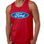 Ford Logo Tank Officially Licensed Blue Emblem Performance Cars and Trucks Mens Graphic Tank Top