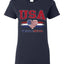 Flag Heart Soccer Fan | Women's Novelty Shirt | Game Day Gift for Her T-Shirt