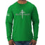 Redeemed Cross Jesus Christ Nails  Inspirational/Christian Mens Long Sleeve Shirt