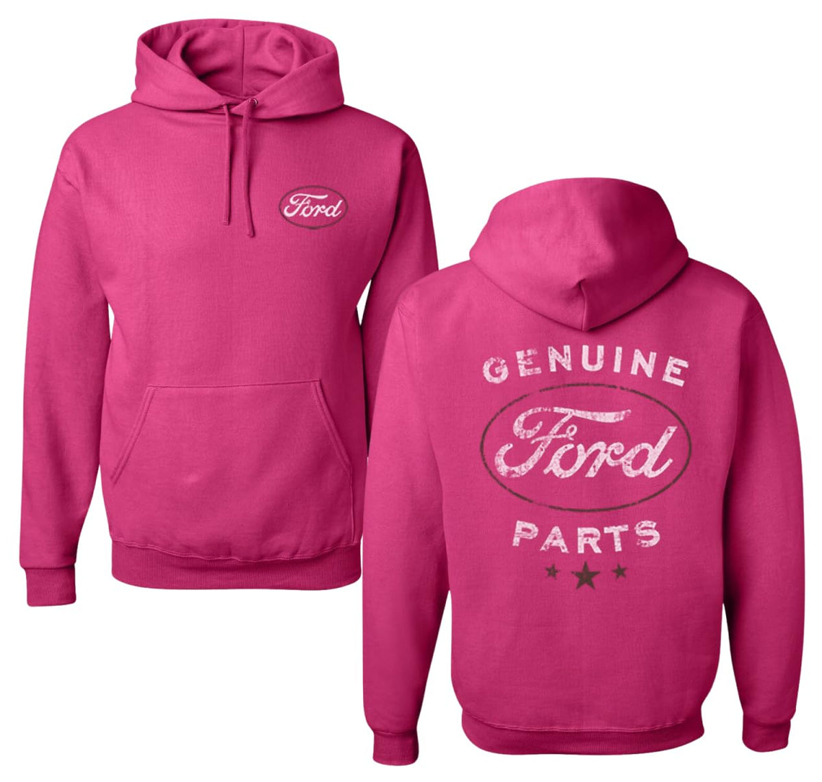 Vintage Distressed Genuine Ford Parts Cars and Trucks Front and Back Cars and Trucks Unisex Hoodie Sweatshirt