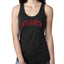 Classic Varsity College Style Fantasy Fan, Trendy Team Streetwear Sports Ladies Racerback Tank Top