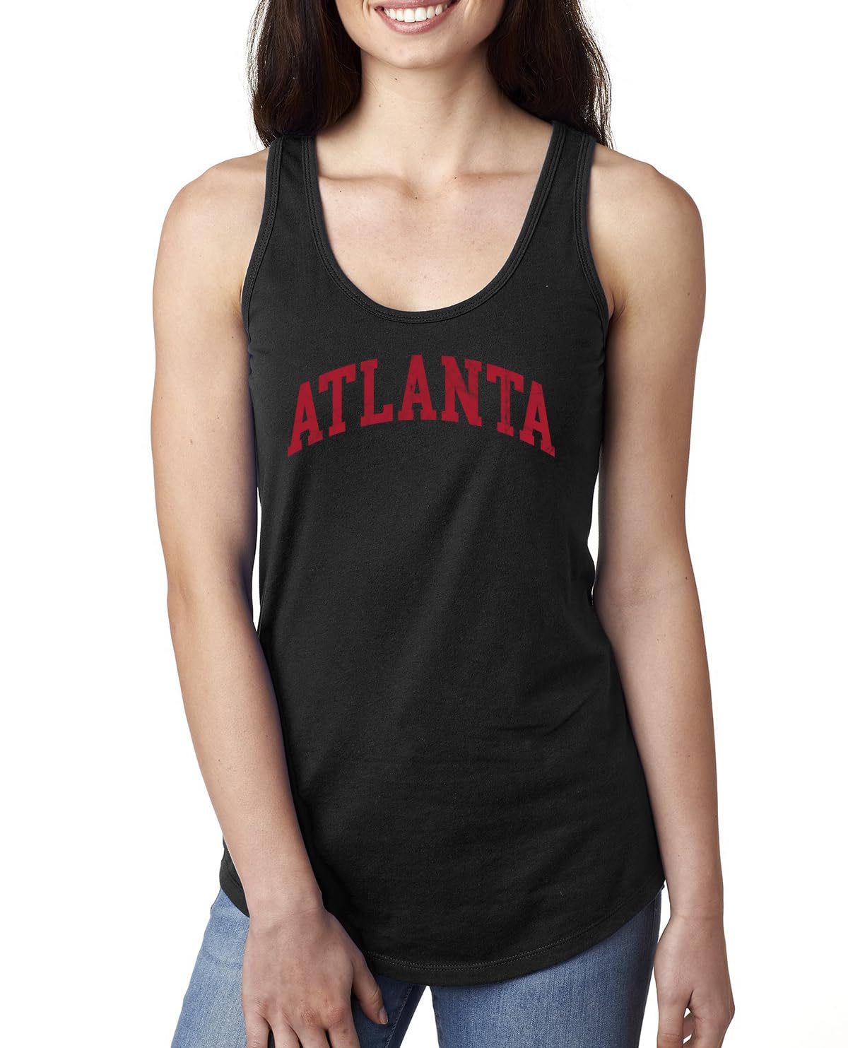 Classic Varsity College Style Fantasy Fan, Trendy Team Streetwear Sports Ladies Racerback Tank Top