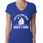 Funny Island Pop Culture Womens Junior Fit V-Neck Tee