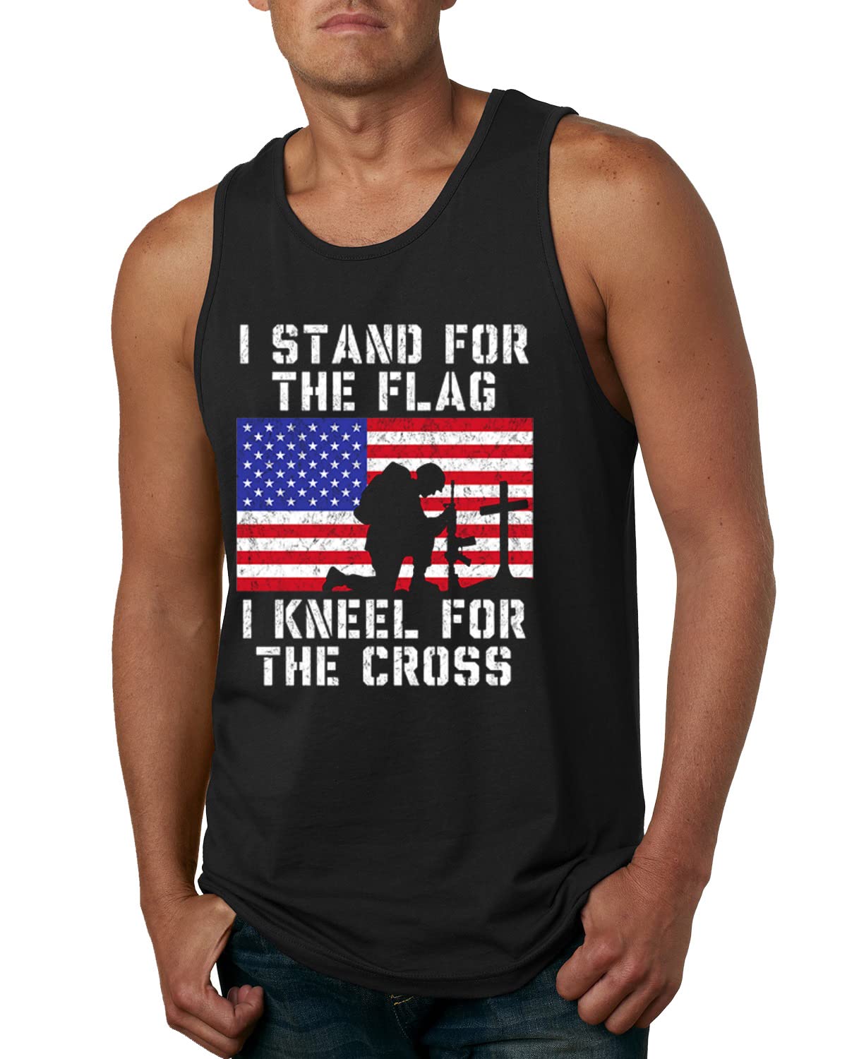 Beer Bacon Guns Freedom Funny America USA Drinking Independence Day Mens Graphic Tank Top