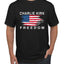 Freedom Shirt Red White and Blue USA Flag Tee, Patriotism American Pride Men's T-Shirt