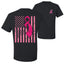 Breast Cancer Awareness Faith Pink Ribbon Sunflower Front and Back Unisex T-Shirt