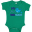 My First Beach Vacation Funny Cute Whale Humor Baby Creeper Boys Girls Infant Bodysuit