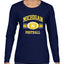 College Football Fan Vintage American Team Design, Retro USA Sports Women's Long Sleeve T-Shirt