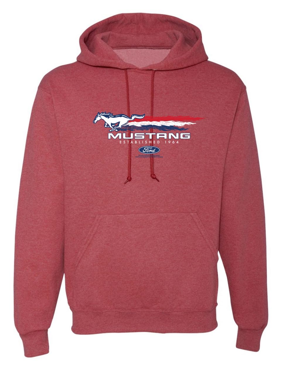 Ford Mustang USA Pony Logo Est 1964 Classic Racing Logo Cars and Trucks Unisex Hoodie