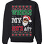 Where my Hos At Santa Ugly Christmas Sweater Unisex Crewneck Sweatshirt