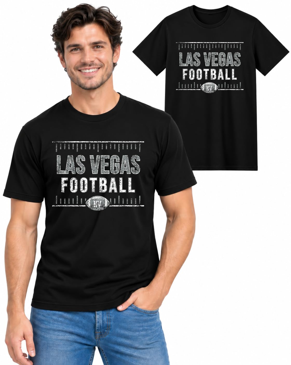 Football Fan City Tee Graphic TShirt for Men and Women Cotton Unisex Tee