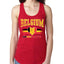 Flag Heart Soccer Fan, Women's Novelty Shirt, Game Day Gift for Her Racerback Tank Top