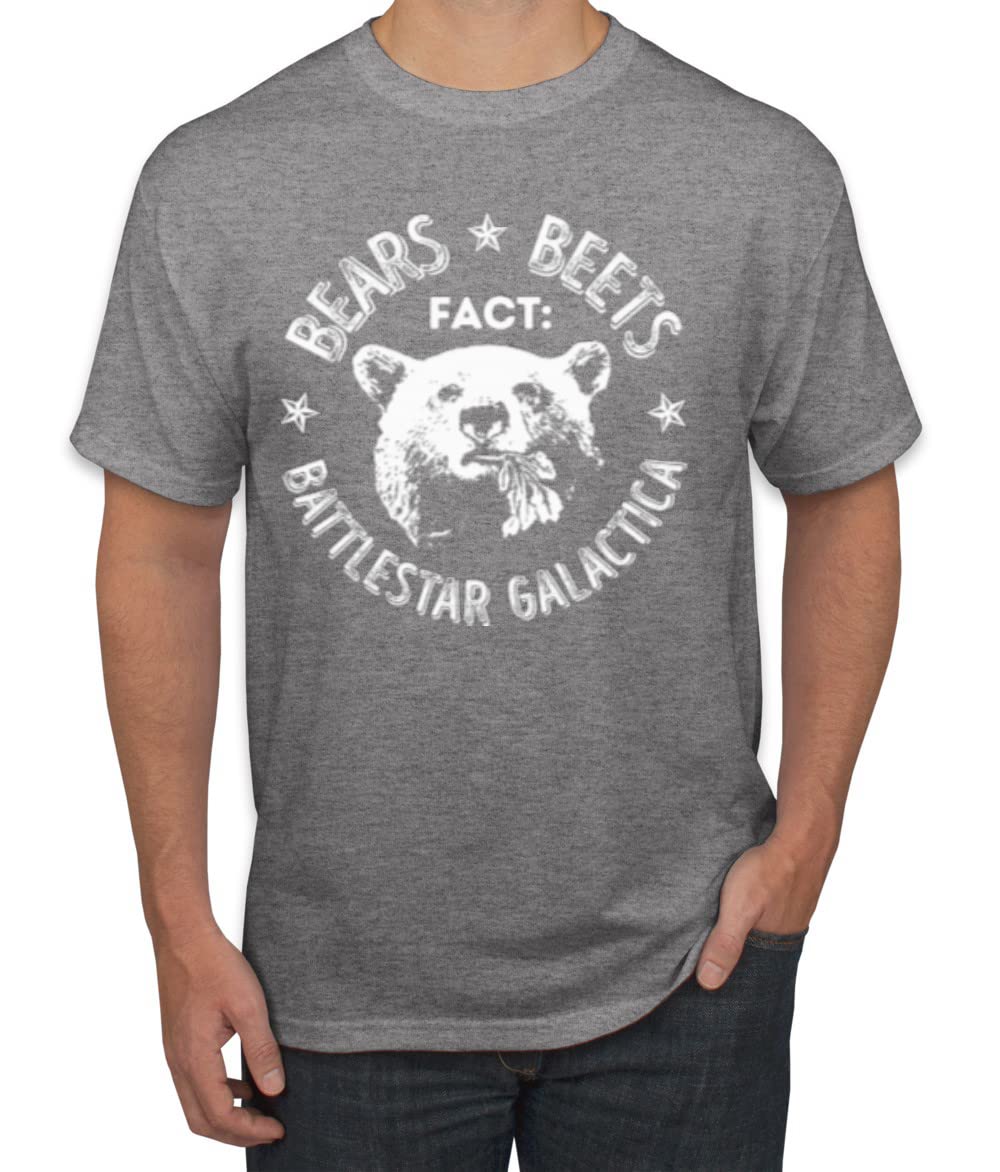Office | Fact Bears Beets Battlestar Quote Pop Culture Men's T-Shirt