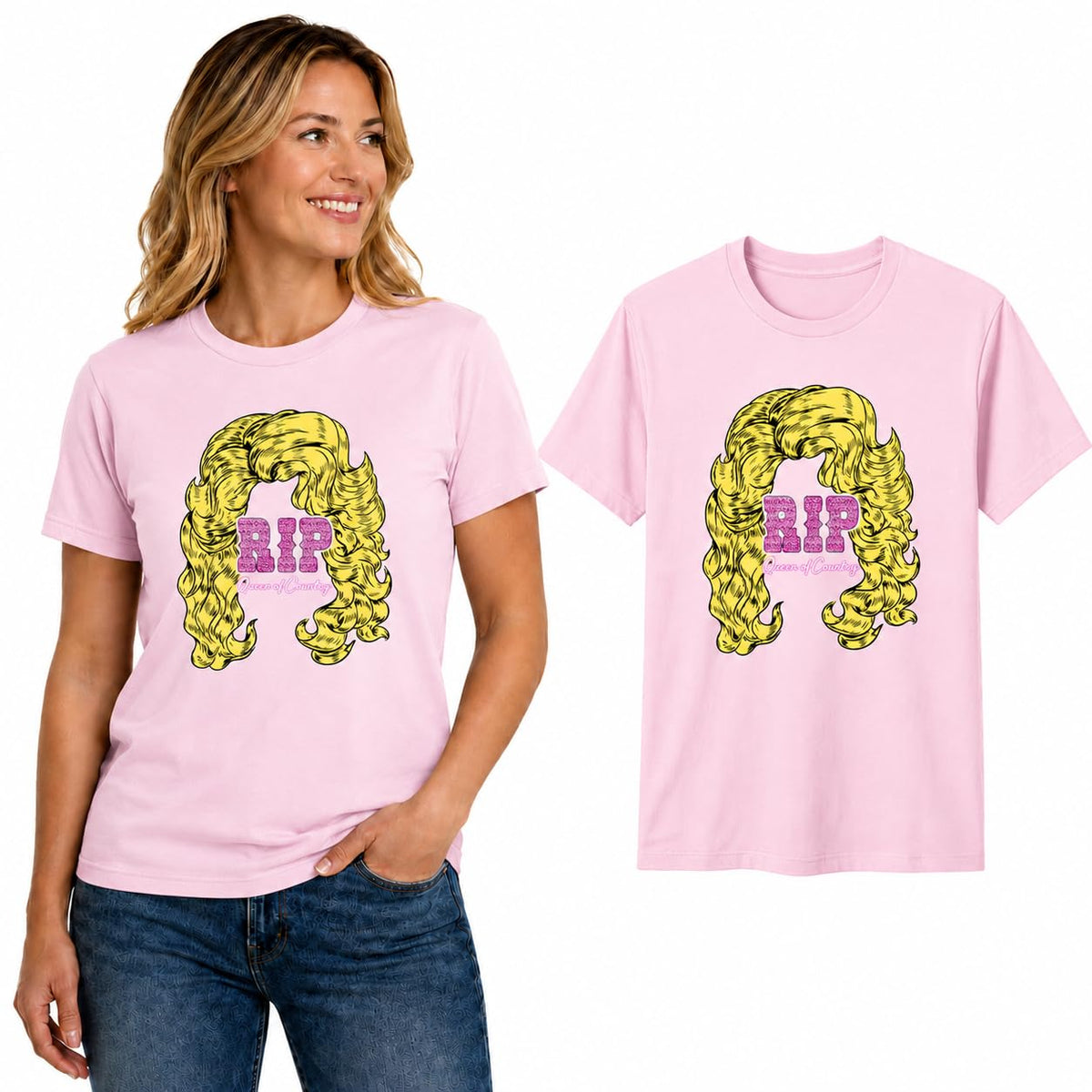 Queen of Country RIP Ugly Christmas Men's T-Shirt
