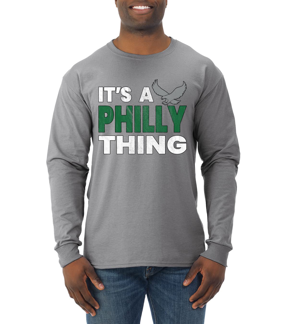 Phil Fan Fantasy Football Sports Mens Long Sleeve Shirt