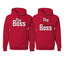 The Boss The Real Boss Funny Girlfriend Boyfriend Gift His and Hers Matching Couples Hoodie Sweater Set