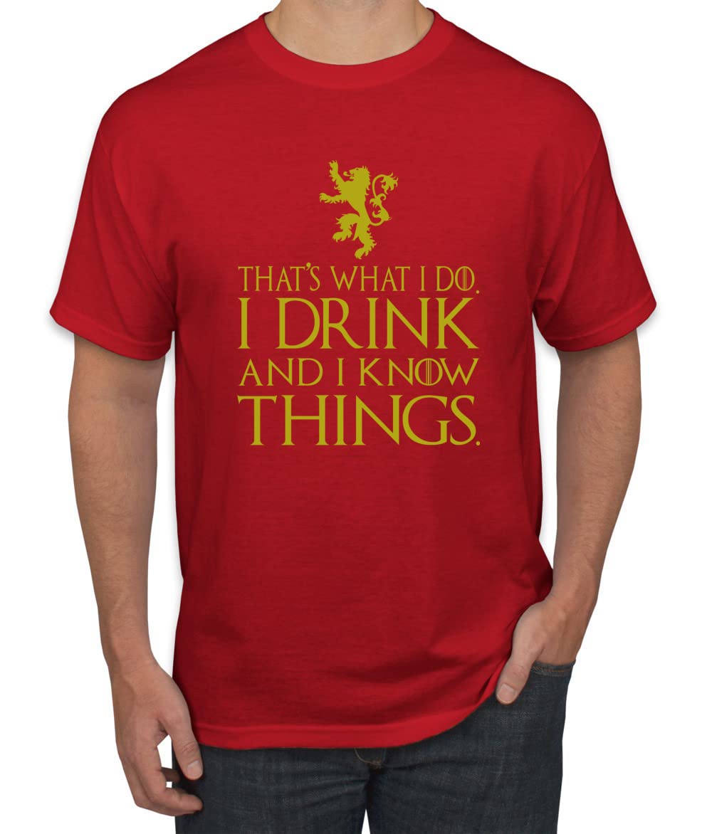 I Drink and I Know Things Tyrion GOT Gold Pop Culture Men's T-Shirt