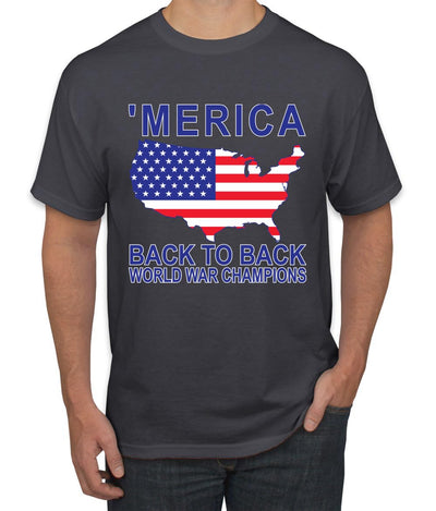 Back to Back World War Champs Pro USA American Pride Men's T-Shirt