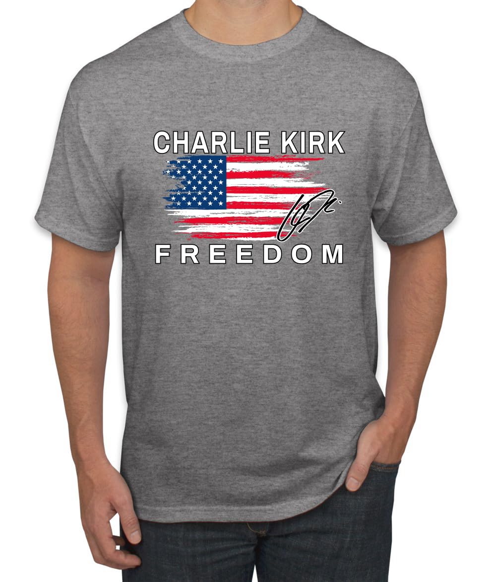 Freedom Shirt Red White and Blue USA Flag Tee, Patriotism American Pride Men's T-Shirt