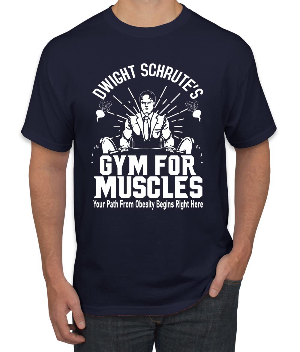 Dwight Schrute's Gym for Muscles Pop Culture Men's T-Shirt