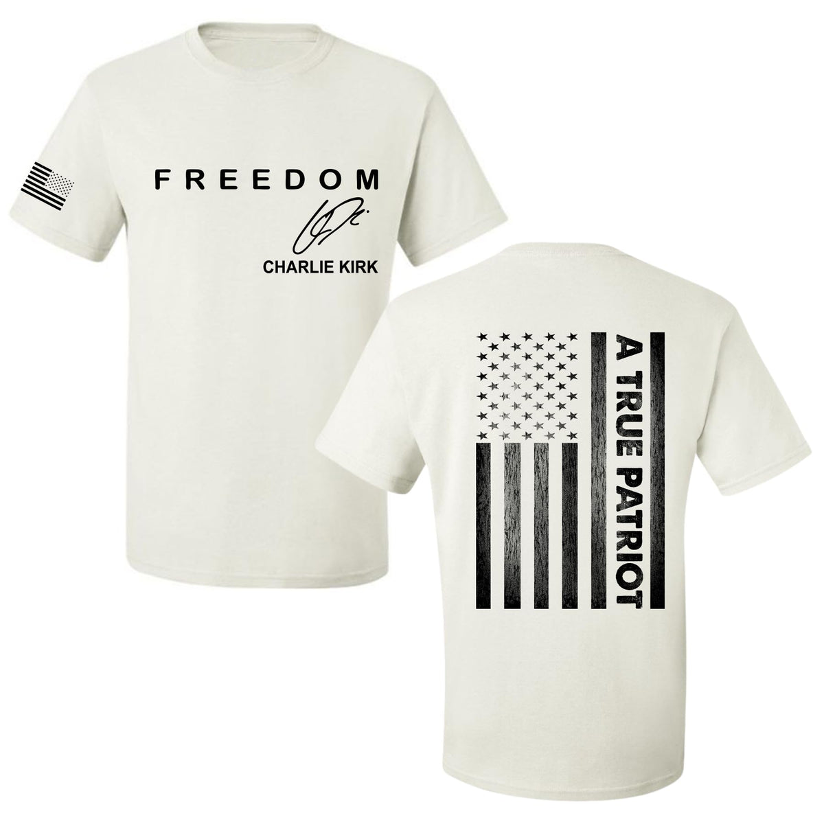 Freedom Cross, Christian Patriotic Men's T-shirt, Charlie Kirk Merch