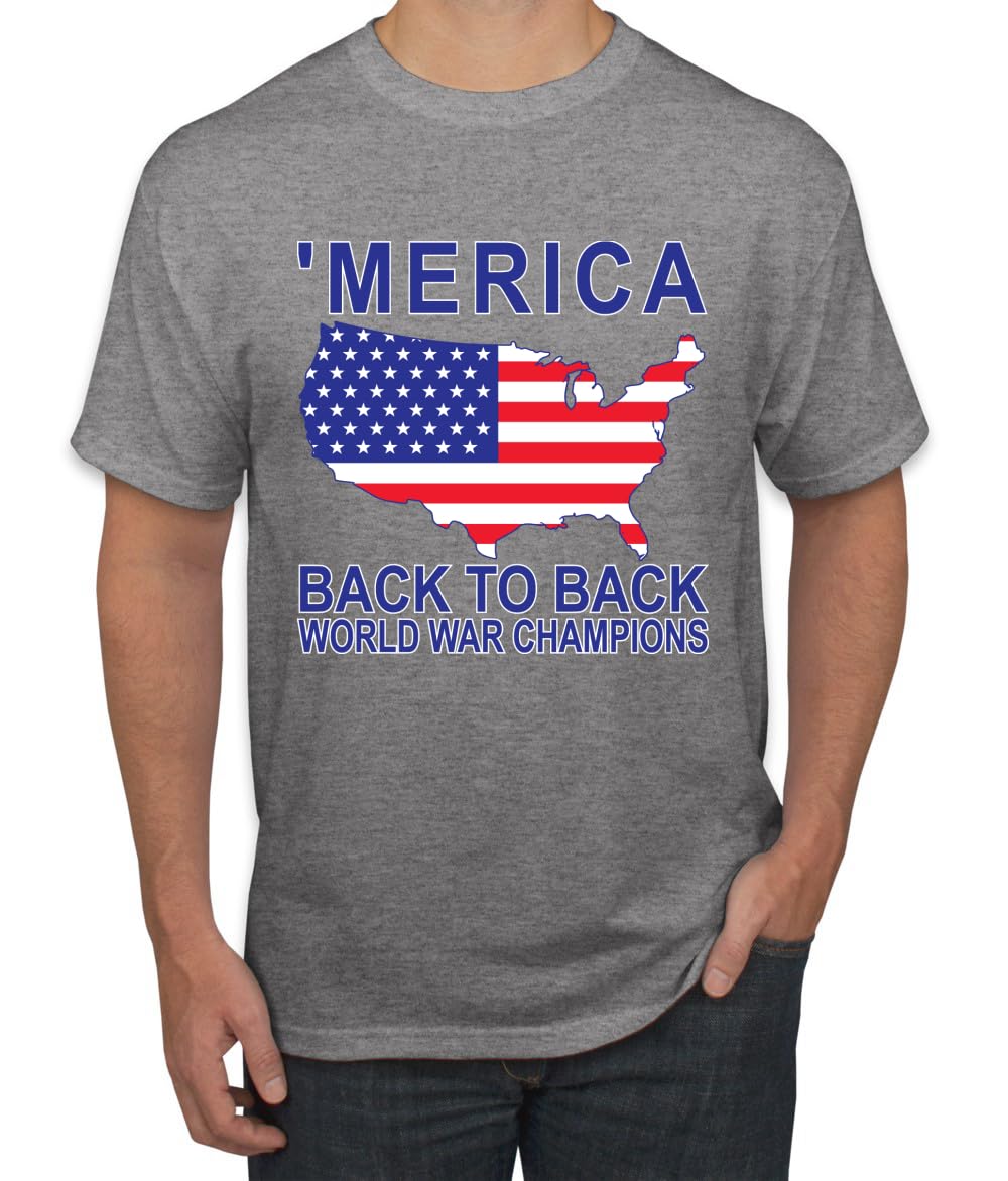 Back to Back World War Champs Pro USA American Pride Men's T-Shirt
