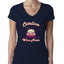 Funny Island Pop Culture Womens Junior Fit V-Neck Tee