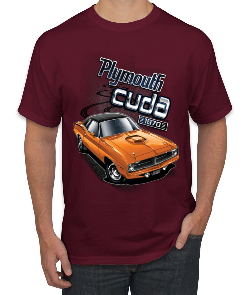 Plymouth Cuda 1970 Vintage Classic American Made Cars and Trucks Men's Graphic T-Shirt