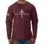 Redeemed Cross Jesus Christ Nails  Inspirational/Christian Mens Long Sleeve Shirt