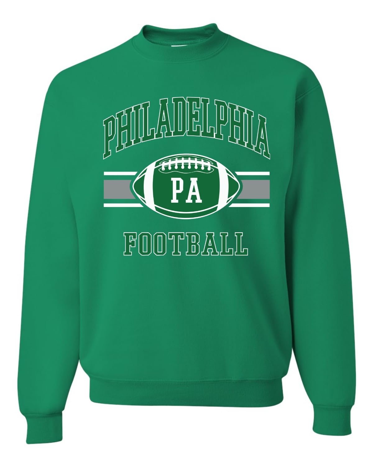 PHI Fantasy Football Sports Fan Pullover Soft Cotton Blend Graphic Unisex Crewneck Sweatshirt