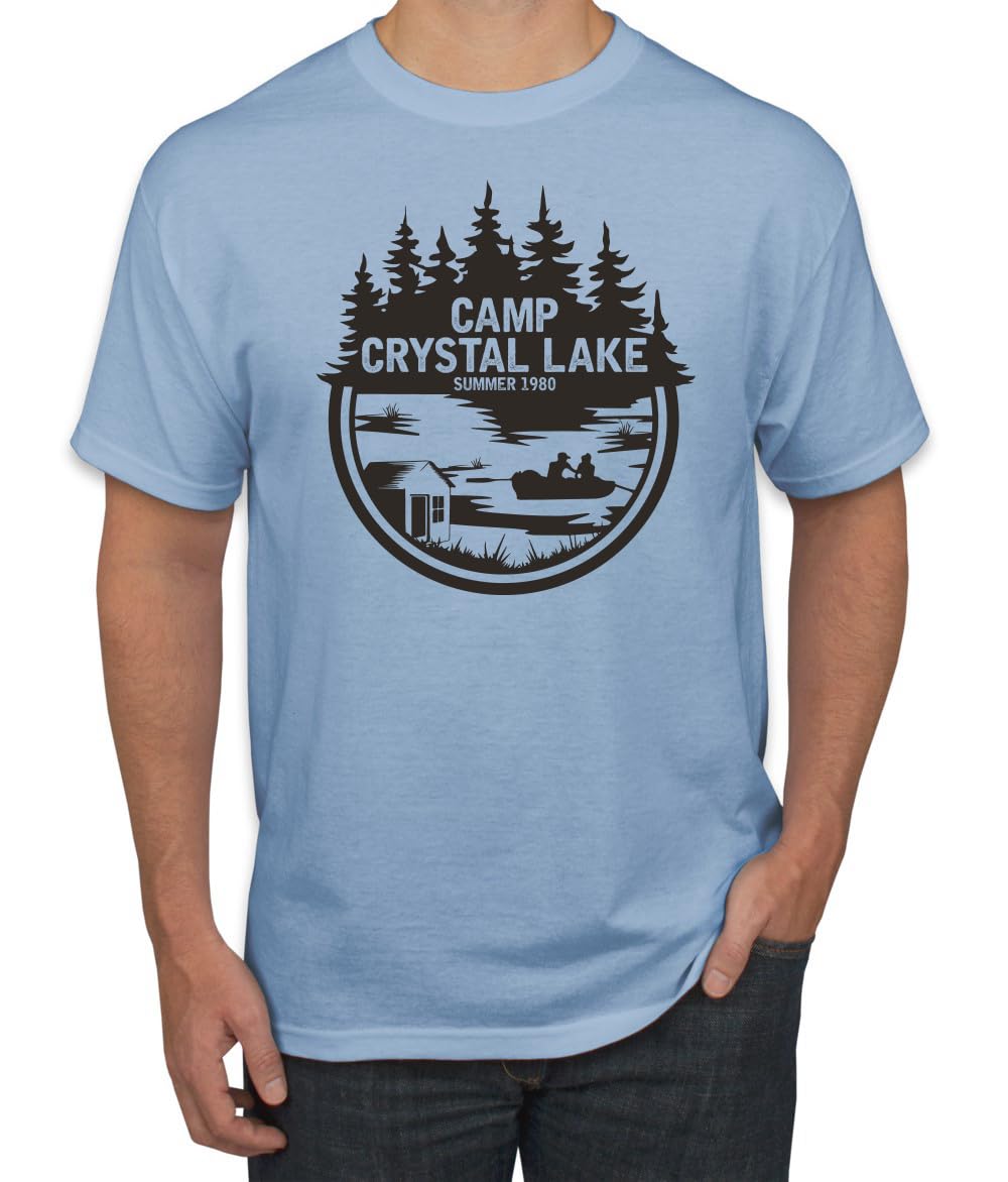Camp Crystal Lake Retro NJ 80s Horror Movie Jason Pop Culture Men's T-Shirt