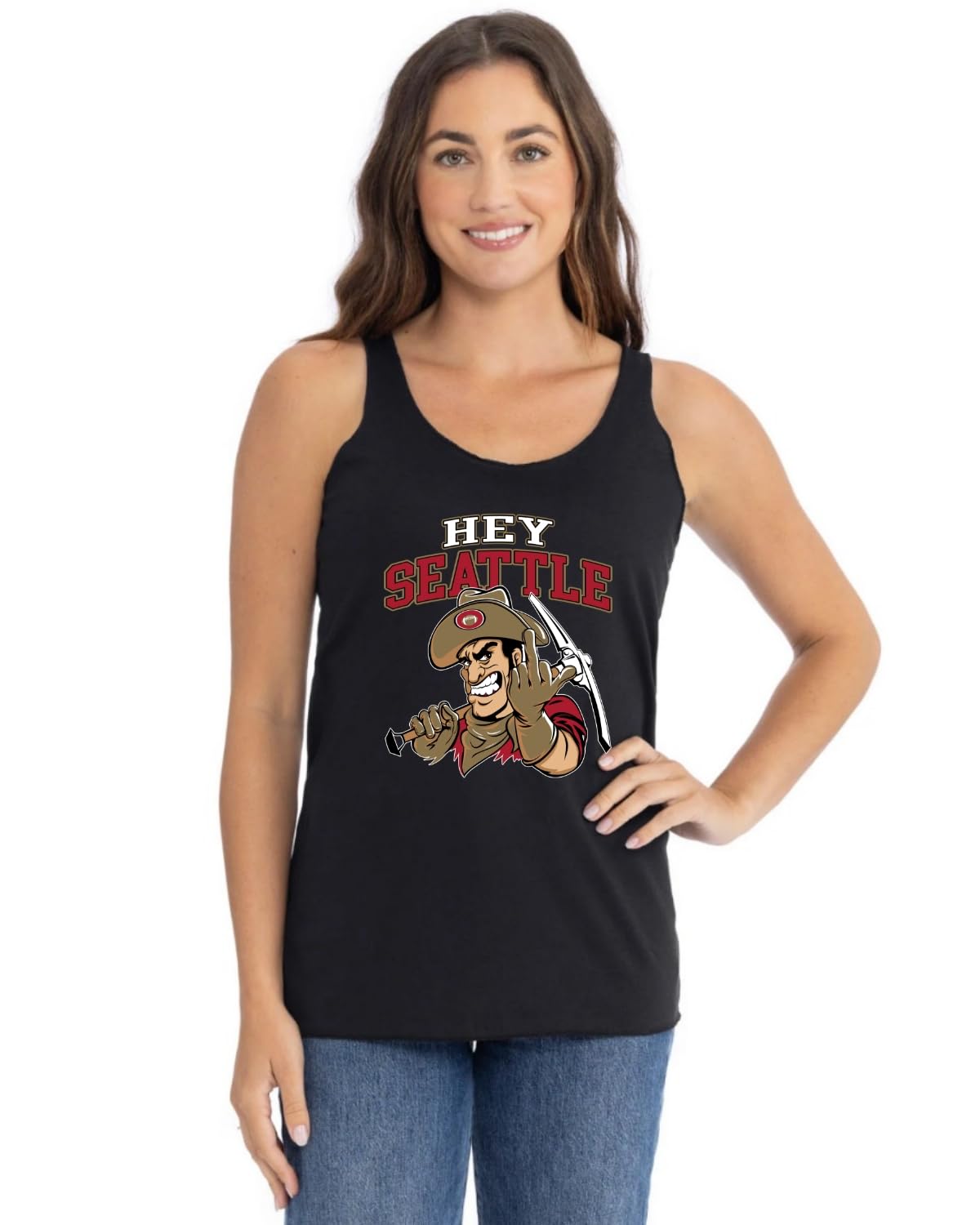 San Francisco Fan | SF Fantasy Football Sports Women's Triblend Racerback Tank